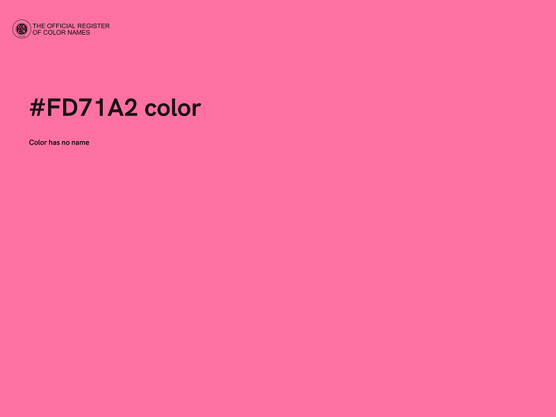 #FD71A2 color image