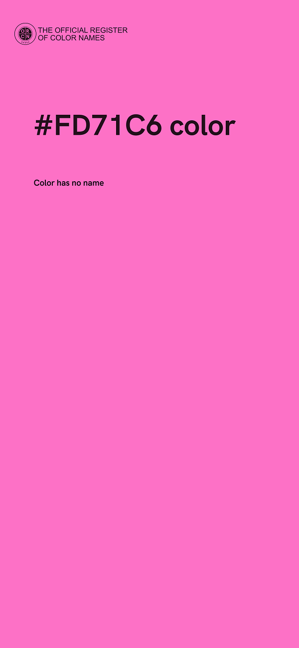 #FD71C6 color image