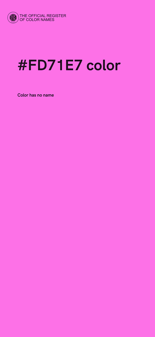 #FD71E7 color image