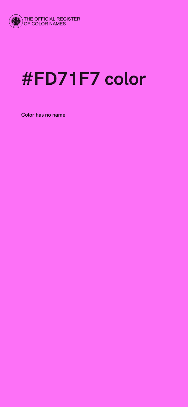 #FD71F7 color image