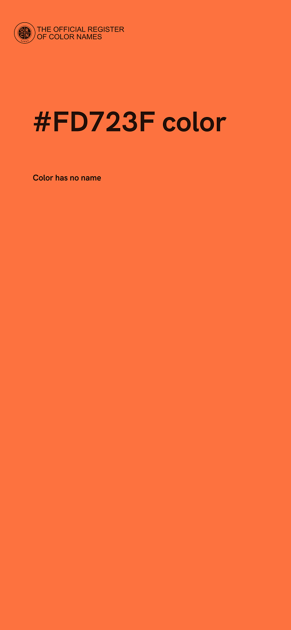 #FD723F color image