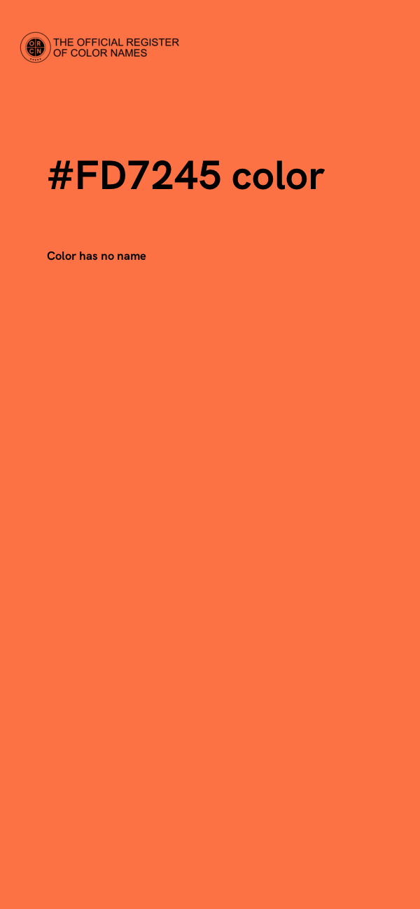 #FD7245 color image