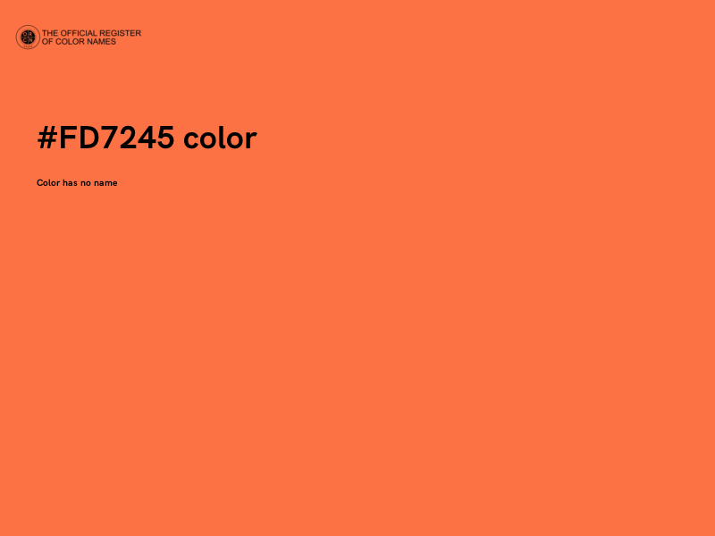 #FD7245 color image