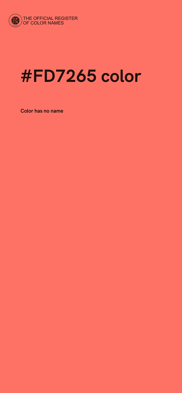 #FD7265 color image