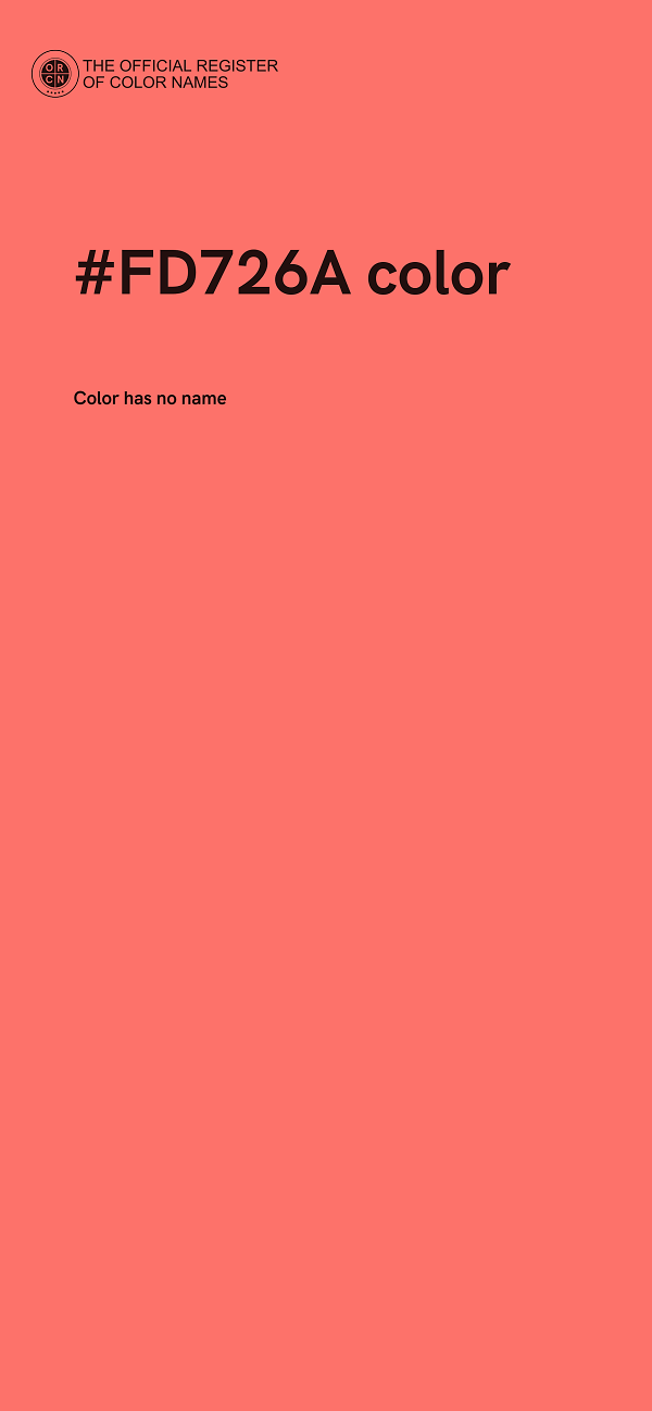 #FD726A color image