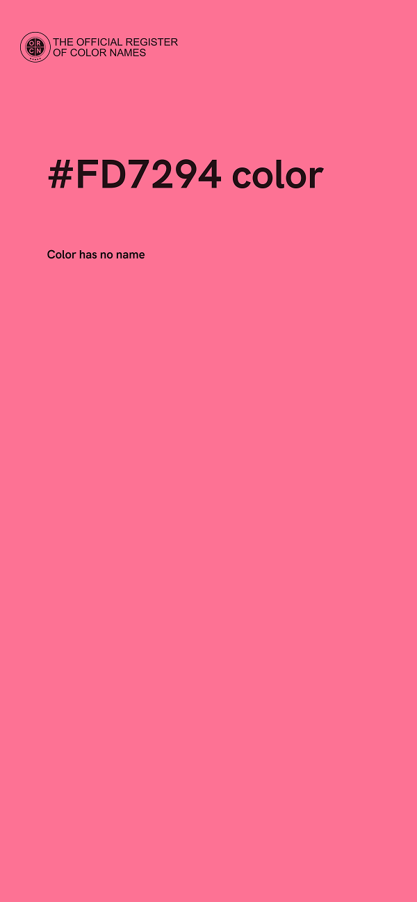 #FD7294 color image