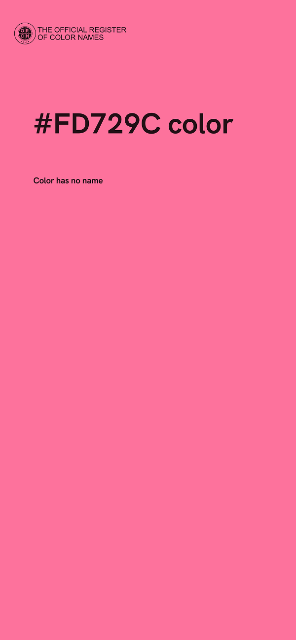 #FD729C color image