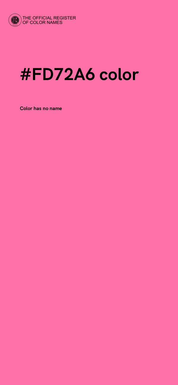 #FD72A6 color image