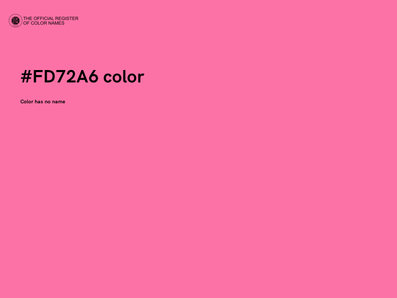 #FD72A6 color image