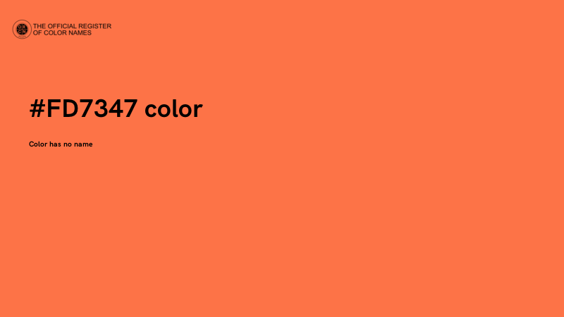 #FD7347 color image