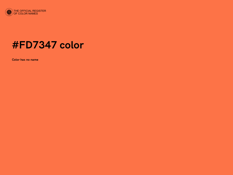 #FD7347 color image