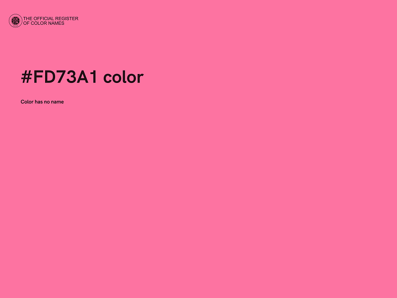 #FD73A1 color image