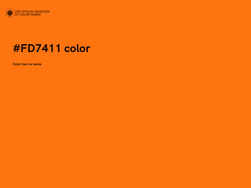 #FD7411 color image