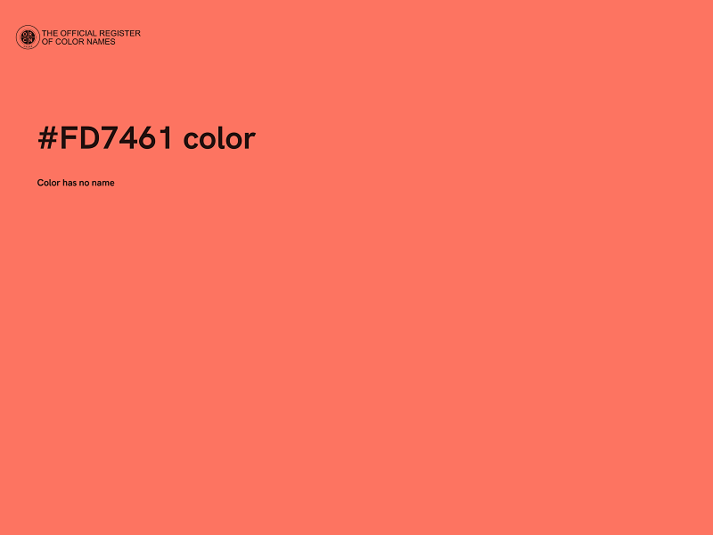 #FD7461 color image