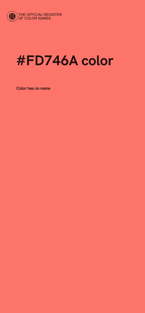 #FD746A color image