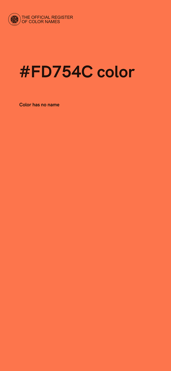 #FD754C color image