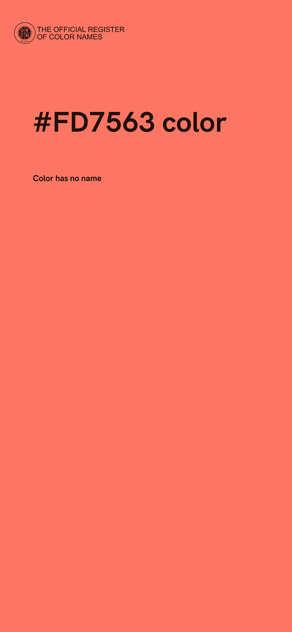 #FD7563 color image