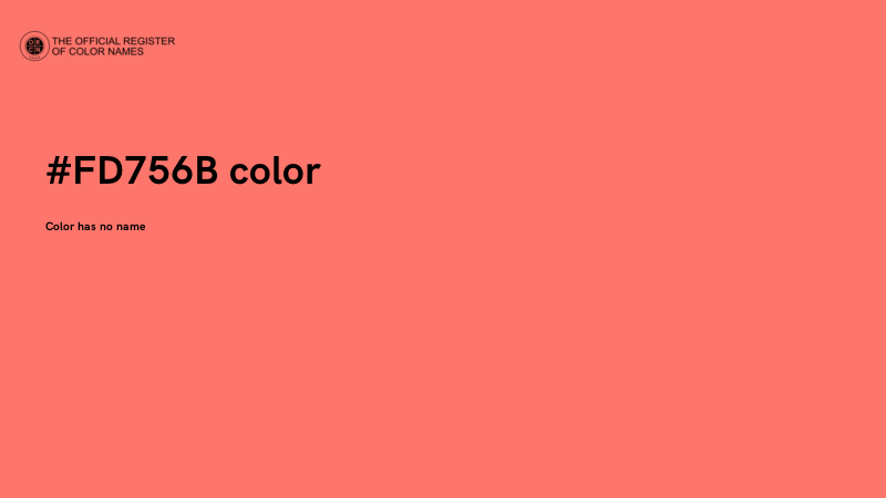#FD756B color image
