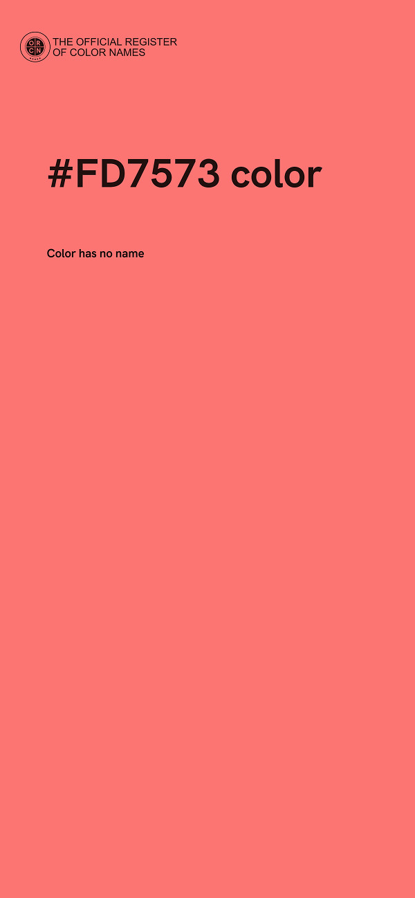 #FD7573 color image