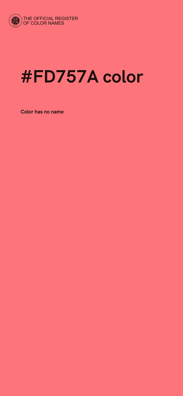 #FD757A color image