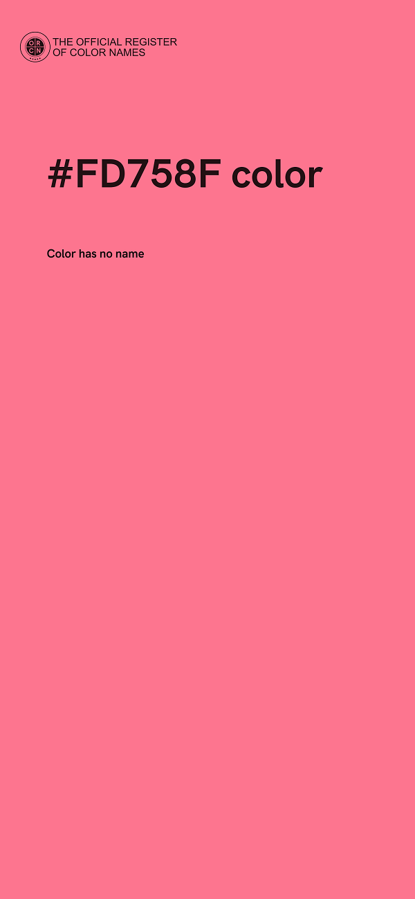 #FD758F color image