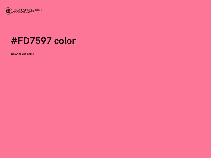 #FD7597 color image