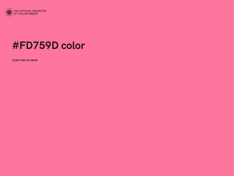 #FD759D color image