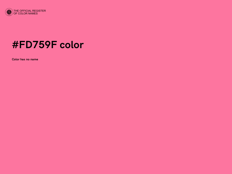 #FD759F color image