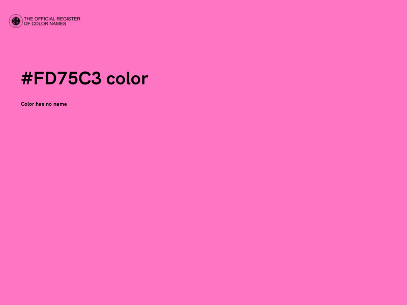 #FD75C3 color image