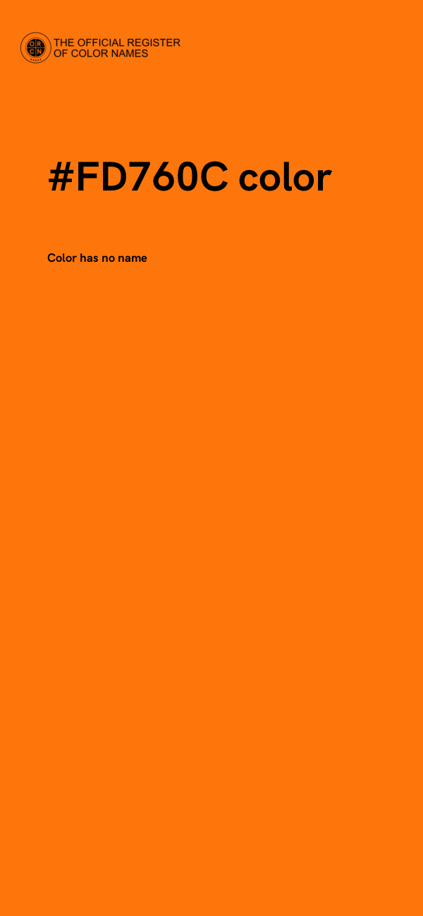 #FD760C color image