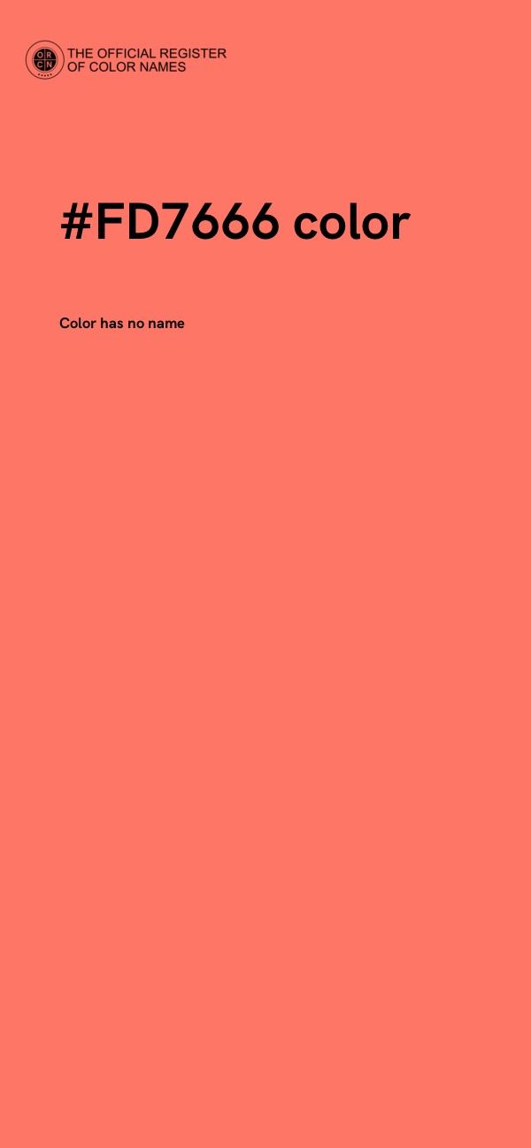 #FD7666 color image