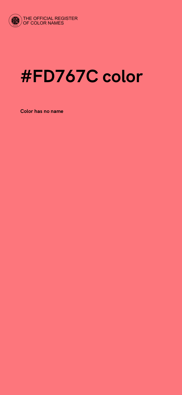 #FD767C color image