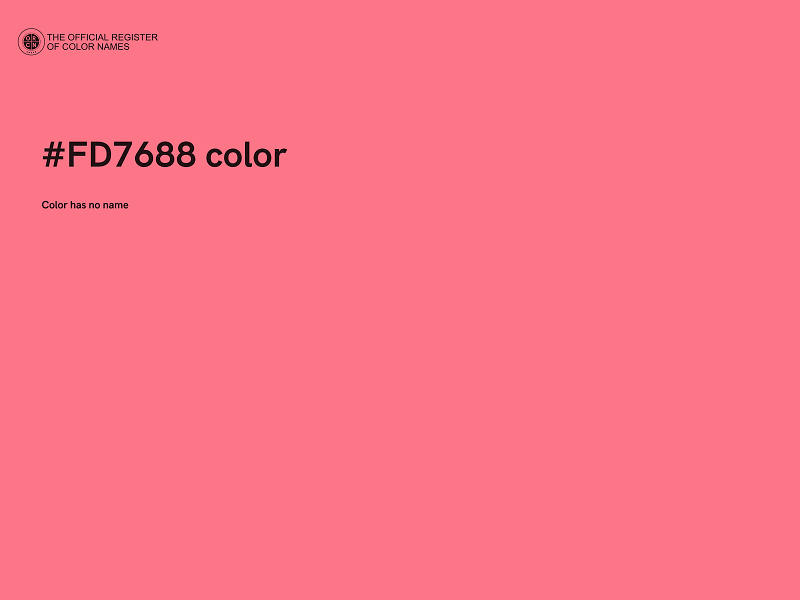 #FD7688 color image