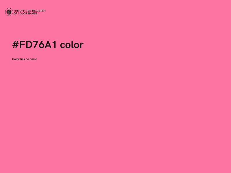 #FD76A1 color image