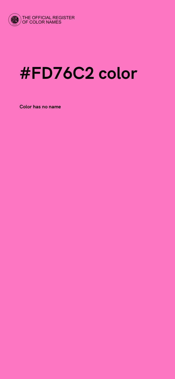 #FD76C2 color image