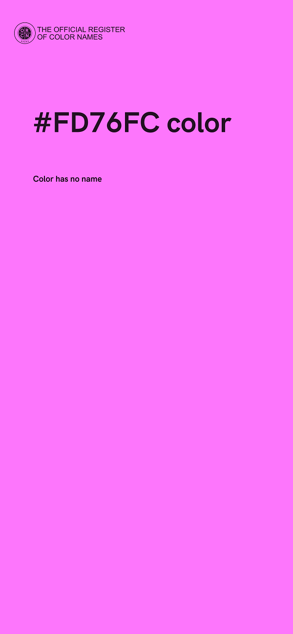 #FD76FC color image