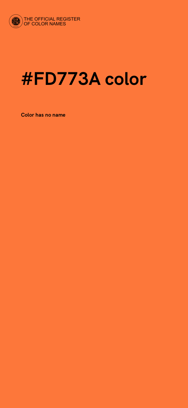 #FD773A color image