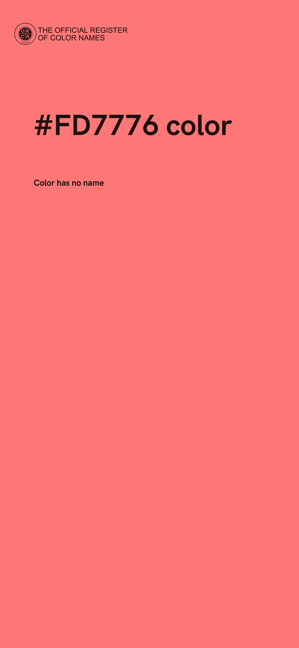 #FD7776 color image