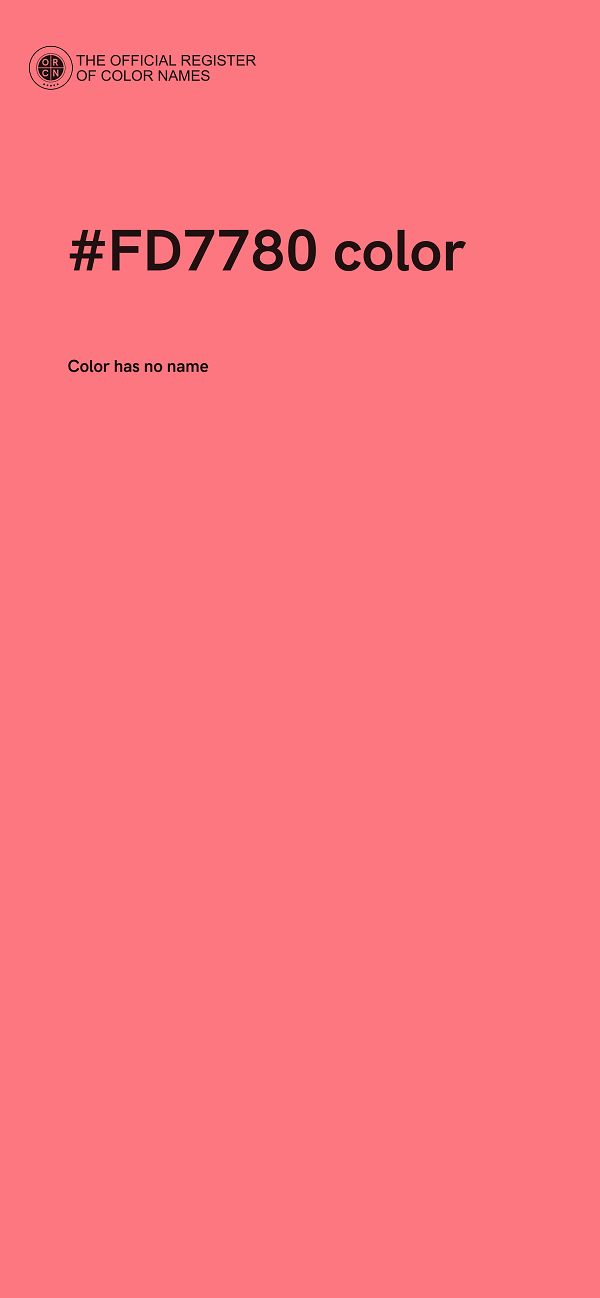 #FD7780 color image