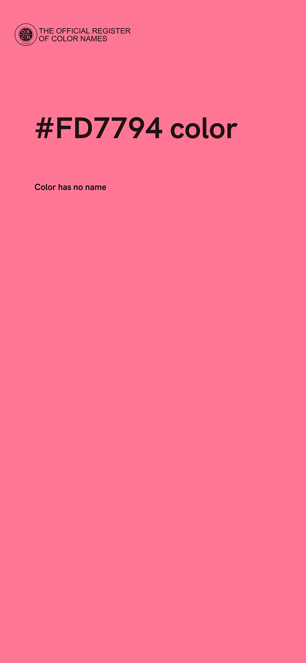#FD7794 color image