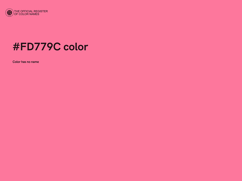 #FD779C color image