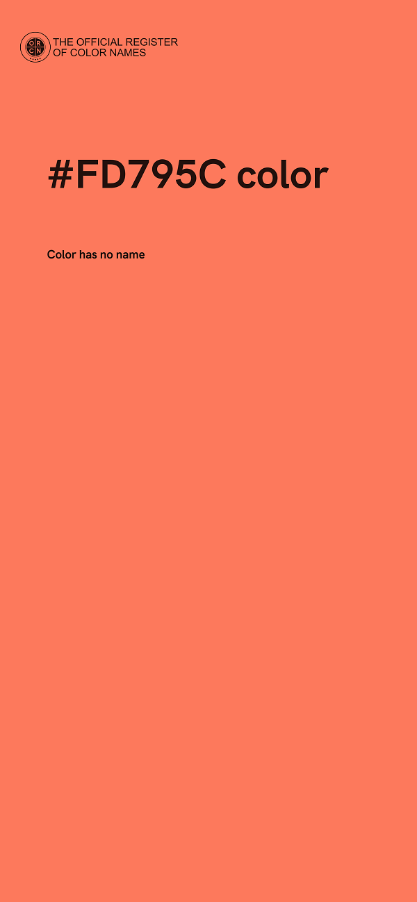 #FD795C color image