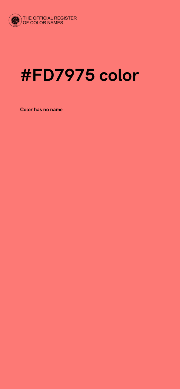 #FD7975 color image