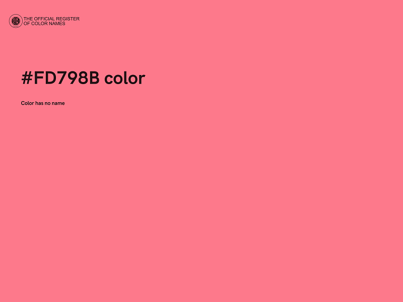 #FD798B color image