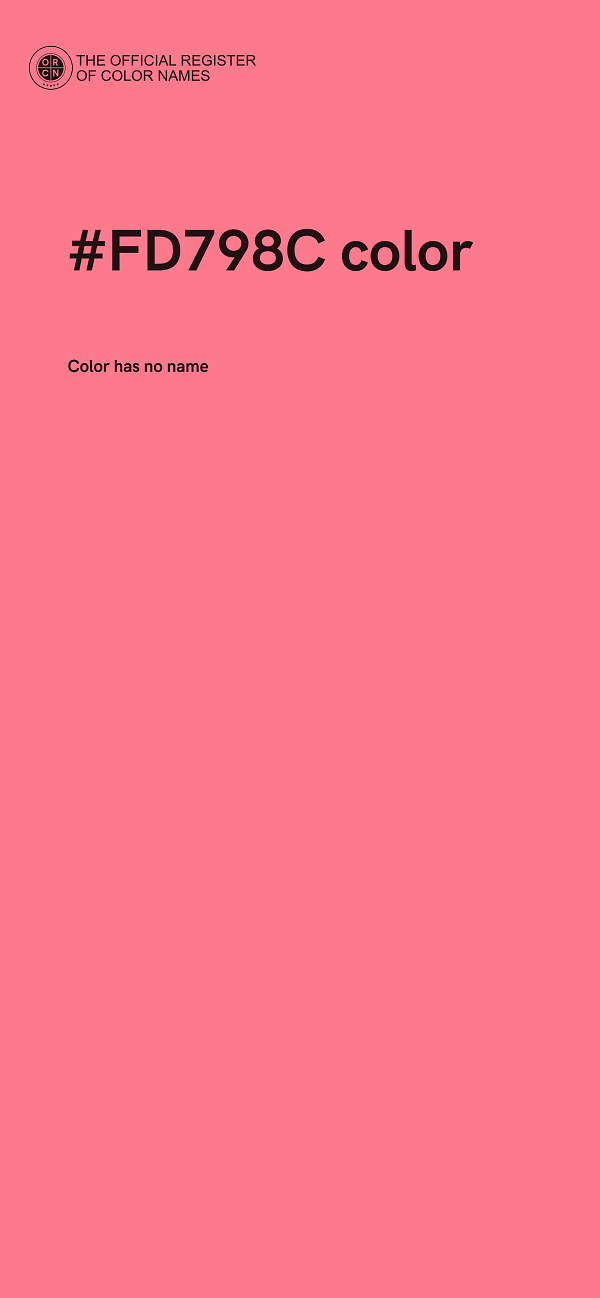 #FD798C color image