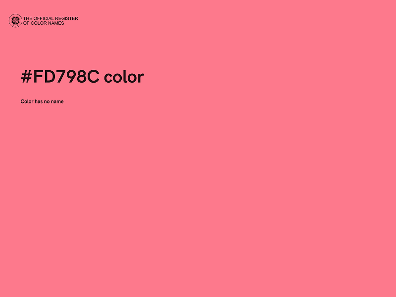 #FD798C color image