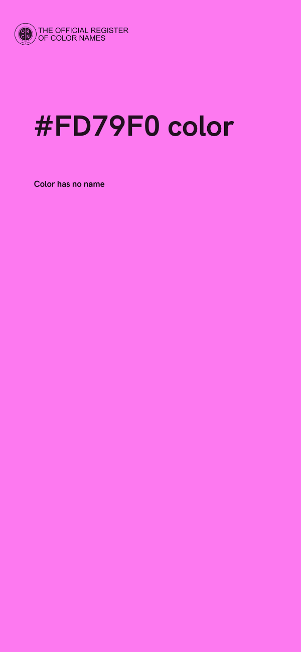 #FD79F0 color image