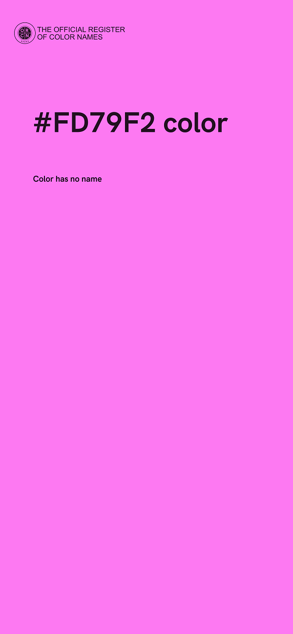 #FD79F2 color image