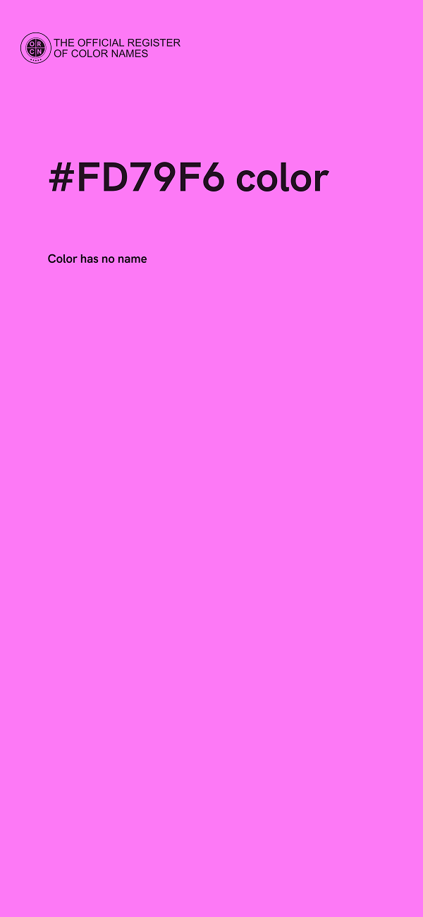 #FD79F6 color image