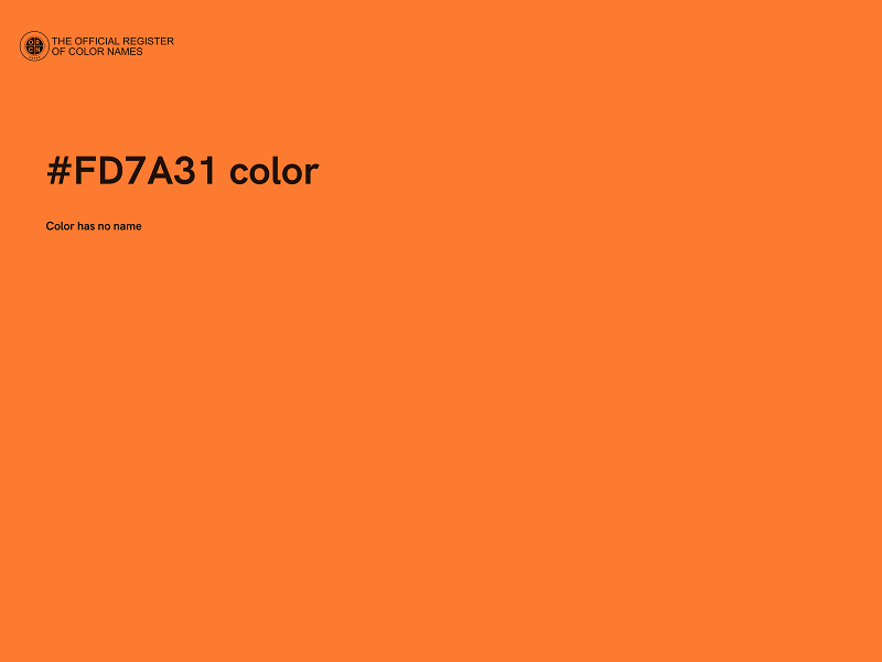 #FD7A31 color image